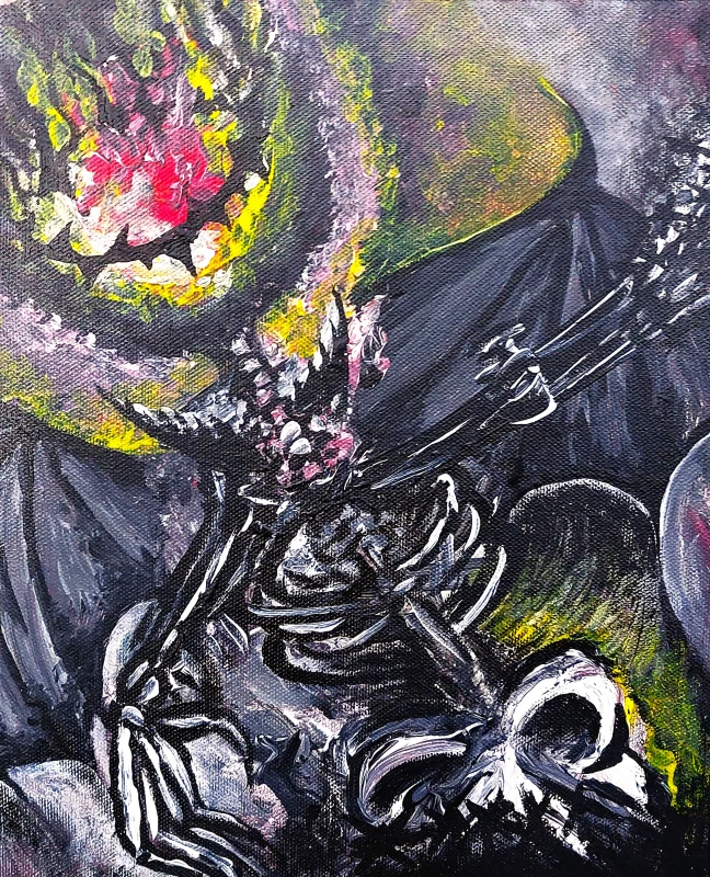Chaos, 2023, acrylic on canvas