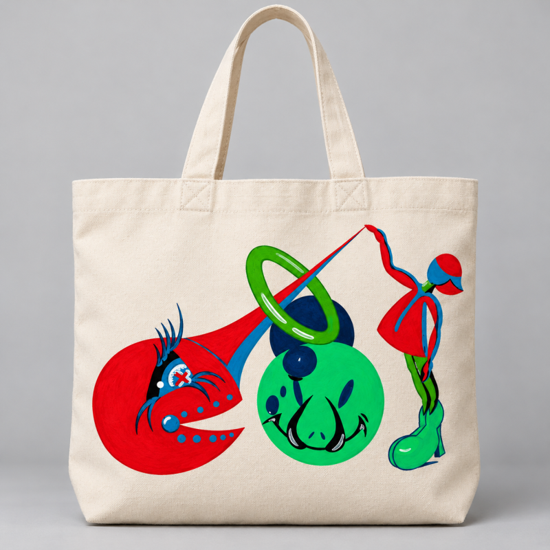 Symphony of Motion, Symphony of Motion
Who it is for:
The “Symphony of Movement” canvas tote bag is designed for lovers of Pop Art, contemporary art, abstract motifs, and original design. It is ideal for creative individuals who appreciate vibrant colors, playful compositions, and eye-catching fashion accessories.

Age Group: Teenagers and adults (14+).
Gender: Unisex.
Occasion: Birthday, Christmas, International Women's Day, anniversary, graduation, or a gift for any occasion.
Purpose: Everyday use, school, university, work, shopping, and leisure activities.
Style: Pop Art, artistic, modern, playful, alternative.
Season: All seasons.
